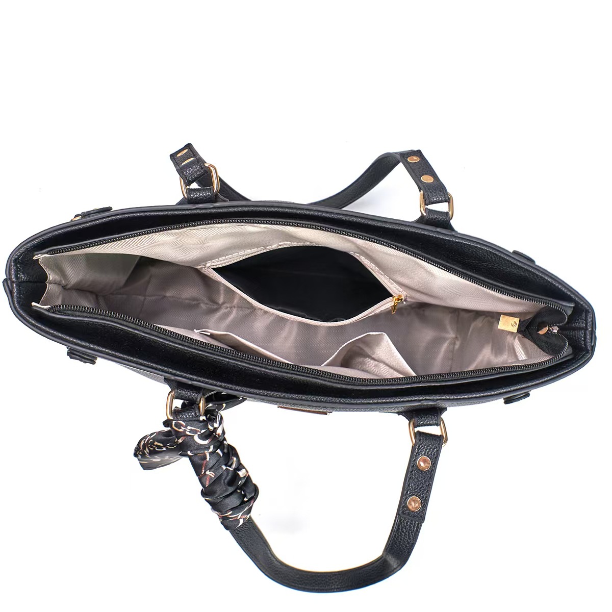 Signature Scarf-Accent Tote Set - Image 3