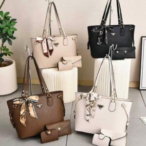 Signature Scarf-Accent Tote Set