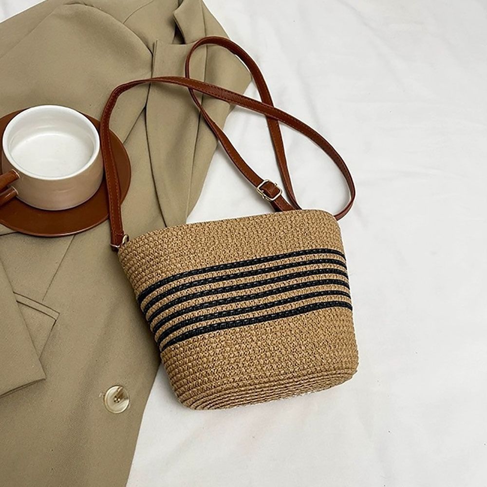 Coastal Stripe Bucket Tote - Image 7