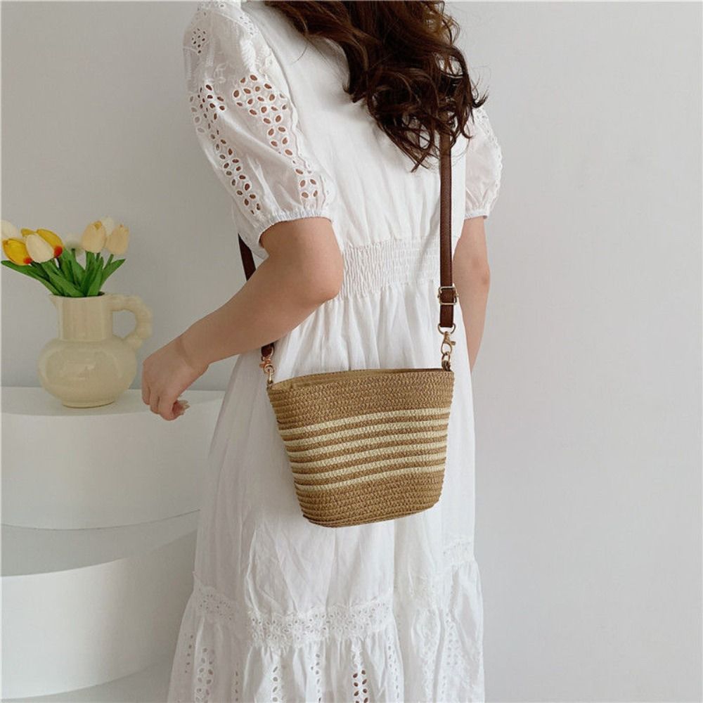 Coastal Stripe Bucket Tote - Image 8