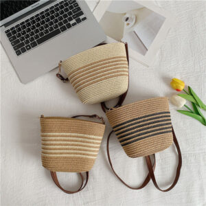 Coastal Stripe Bucket Tote
