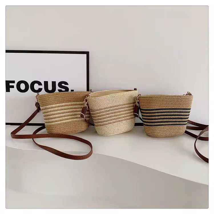 Coastal Stripe Bucket Tote - Image 14