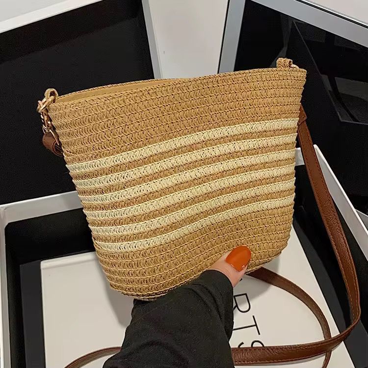 Coastal Stripe Bucket Tote - Image 15